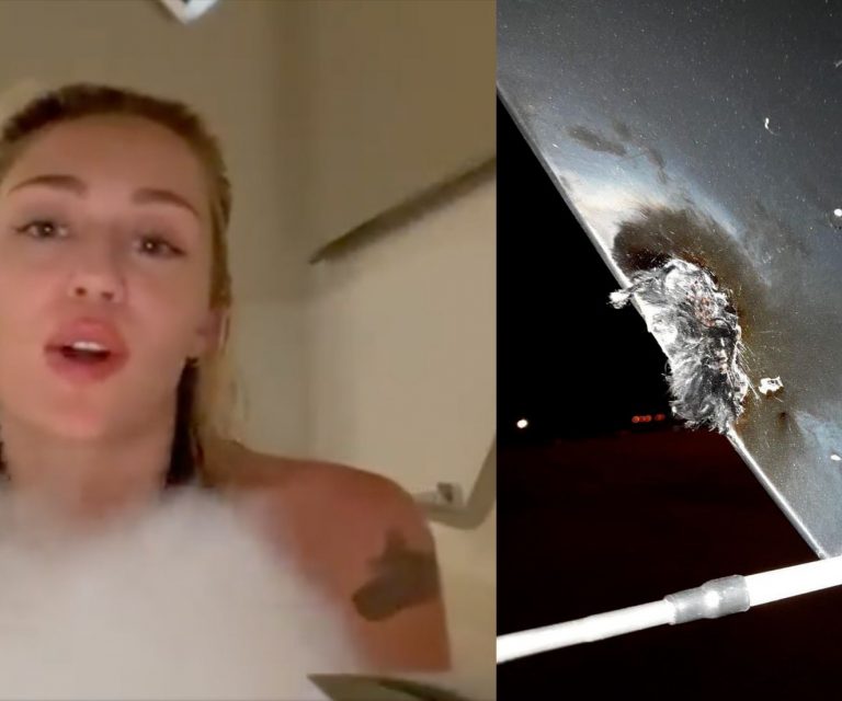 Miley Cyrus accidente avión